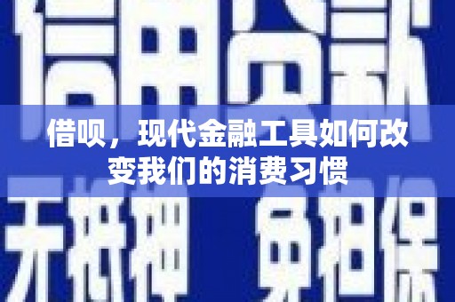 河北借呗，现代金融工具如何改变我们的消费习惯
